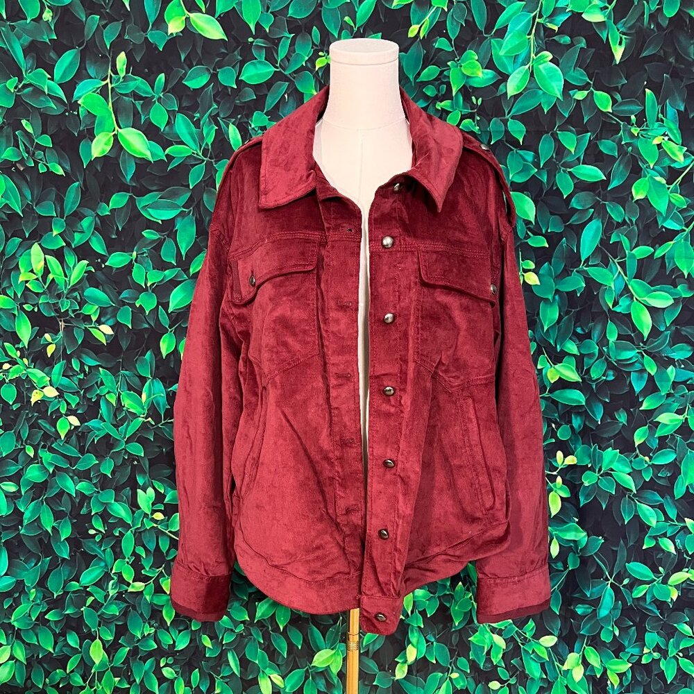 NWT We The Free/Free People Officer Velvet Jacket (XL)